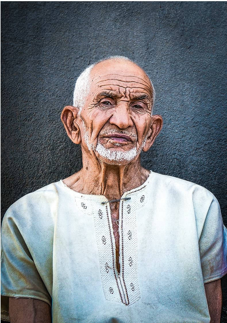 Na bewerking: Portret bewerkt