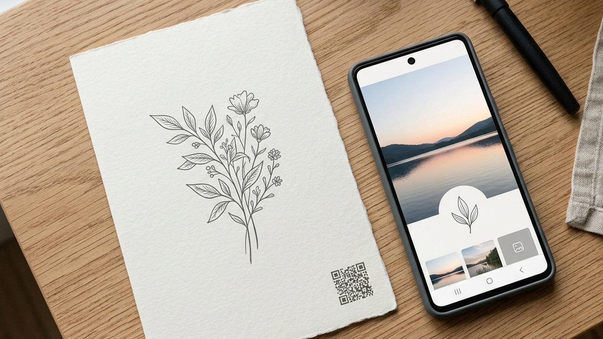 QR-code op een rouwkaart, uitvaartondernemer Nederland en België